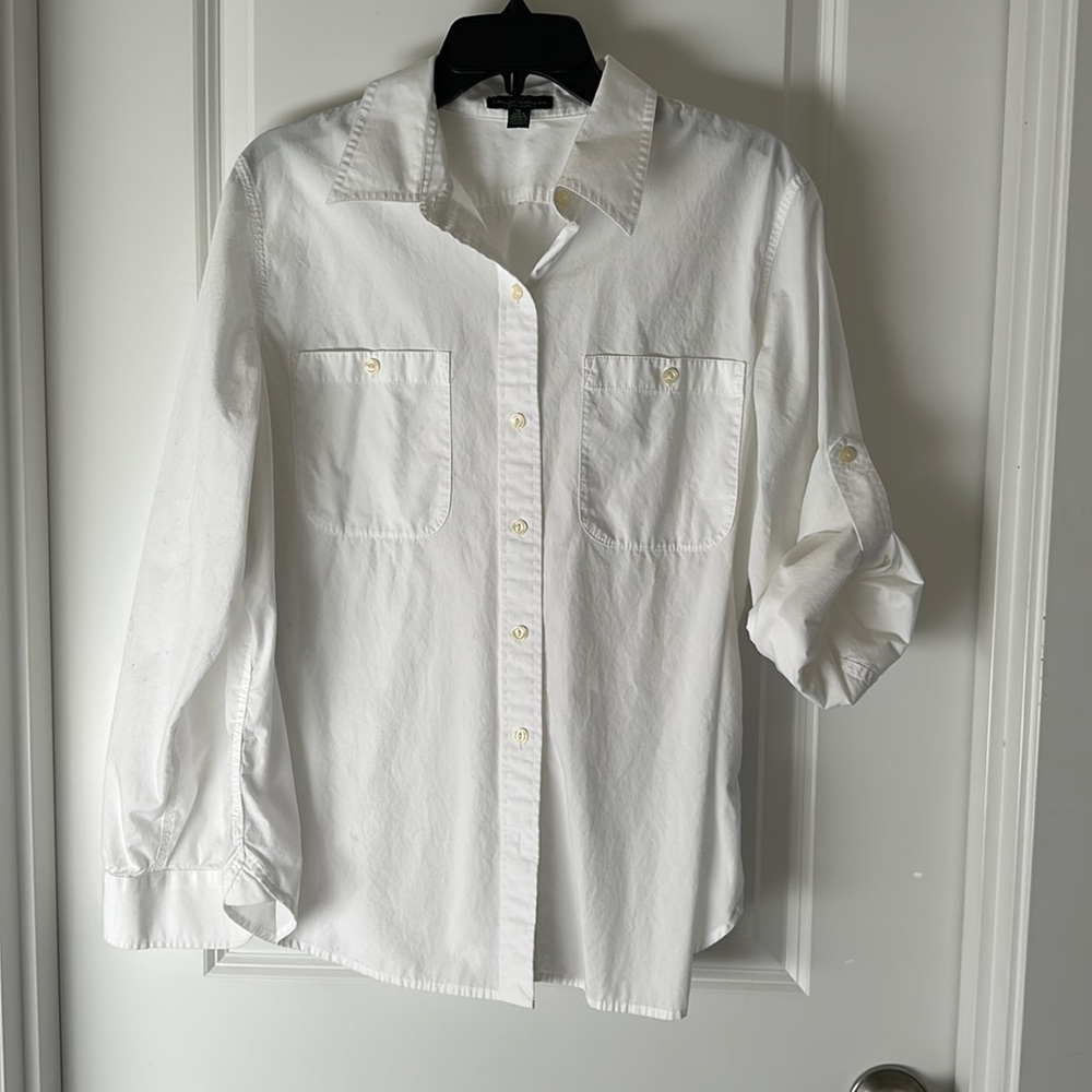 Ralph Lauren White Button Shirt